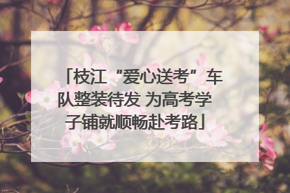枝江“爱心送考”车队整装待发 为高考学子铺就顺畅赴考路