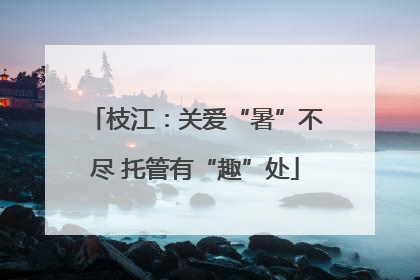 枝江：关爱“暑”不尽 托管有“趣”处
