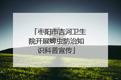 枣阳市吉河卫生院开展蜱虫防治知识科普宣传
