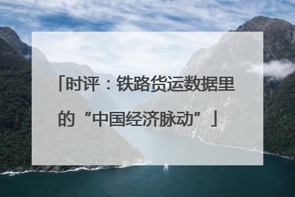 时评：铁路货运数据里的“中国经济脉动”