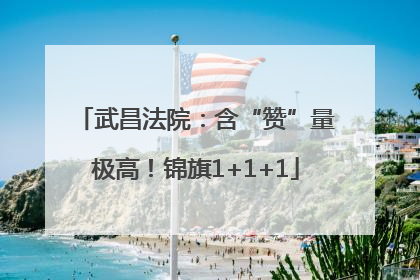 武昌法院：含“赞”量极高！锦旗1+1+1