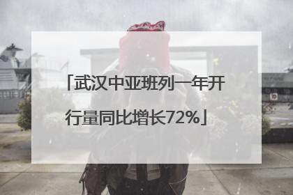 武汉中亚班列一年开行量同比增长72%