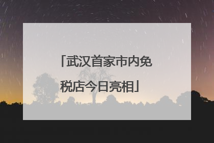 武汉首家市内免税店今日亮相