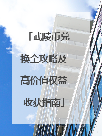 武陵币兑换全攻略及高价值权益收获指南