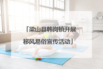 梁山县韩岗镇开展移风易俗宣传活动