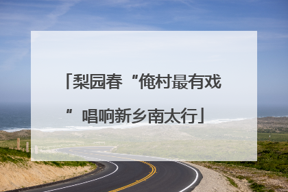梨园春“俺村最有戏”唱响新乡南太行