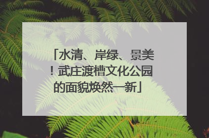 水清、岸绿、景美！武庄渡槽文化公园的面貌焕然一新