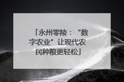 永州零陵：“数字农业”让现代农民种粮更轻松
