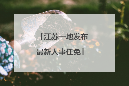 江苏一地发布最新人事任免