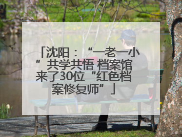 沈阳：“一老一小”共学共悟 档案馆来了30位“红色档案修复师”