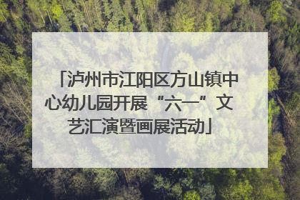泸州市江阳区方山镇中心幼儿园开展“六一”文艺汇演暨画展活动