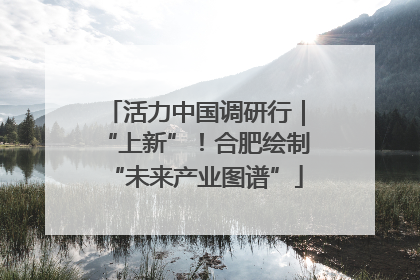 活力中国调研行｜“上新”！合肥绘制“未来产业图谱”
