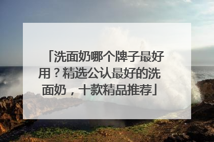 洗面奶哪个牌子最好用？精选公认最好的洗面奶，十款精品推荐