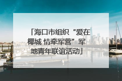 海口市组织“爱在椰城 情牵军营”军地青年联谊活动