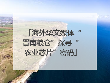 海外华文媒体“晋南粮仓”探寻“农业芯片”密码