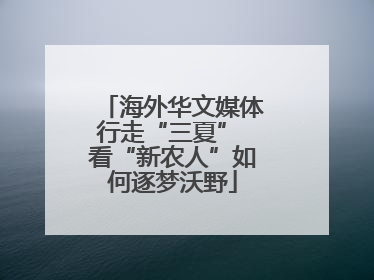 海外华文媒体行走“三夏” 看“新农人”如何逐梦沃野