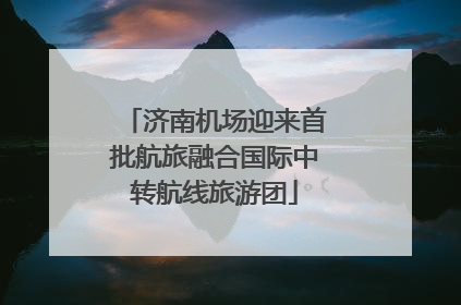 济南机场迎来首批航旅融合国际中转航线旅游团