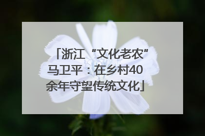 浙江“文化老农”马卫平：在乡村40余年守望传统文化