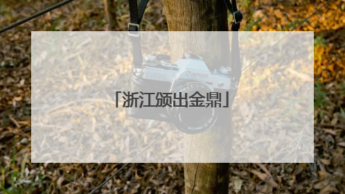 浙江颁出金鼎