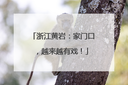浙江黄岩：家门口，越来越有戏！