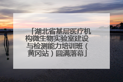 湖北省基层医疗机构微生物实验室建设与检测能力培训班（黄冈站）圆满落幕