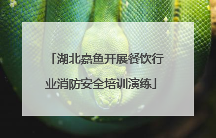 湖北嘉鱼开展餐饮行业消防安全培训演练