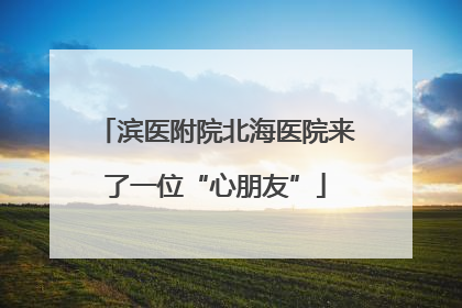 滨医附院北海医院来了一位“心朋友”