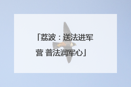 荔波：送法进军营 普法润军心