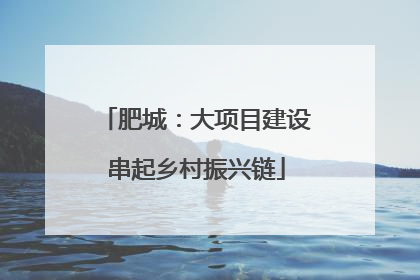 肥城：大项目建设串起乡村振兴链