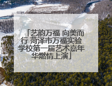 艺韵万福 向美而行 菏泽市万福实验学校第一届艺术嘉年华燃情上演