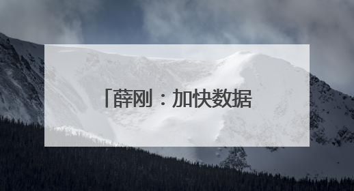 薛刚：加快数据要素市场化改革