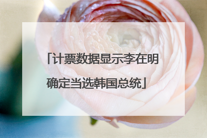 计票数据显示李在明确定当选韩国总统