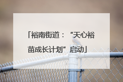 裕南街道：“天心裕苗成长计划”启动