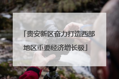 贵安新区奋力打造西部地区重要经济增长极