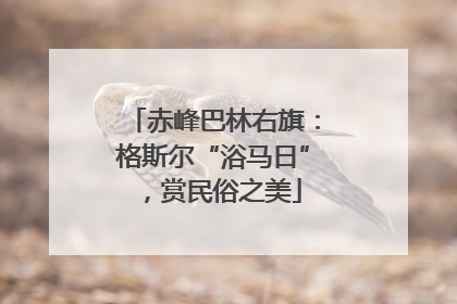 赤峰巴林右旗：格斯尔“浴马日”，赏民俗之美