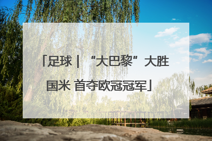 足球｜“大巴黎”大胜国米 首夺欧冠冠军