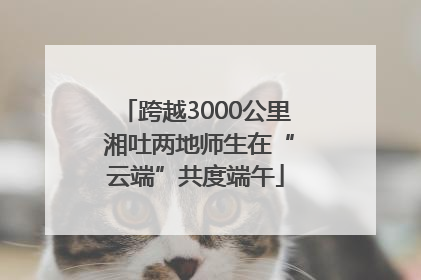 跨越3000公里 湘吐两地师生在“云端”共度端午