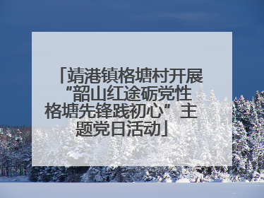 靖港镇格塘村开展“韶山红途砺党性 格塘先锋践初心”主题党日活动