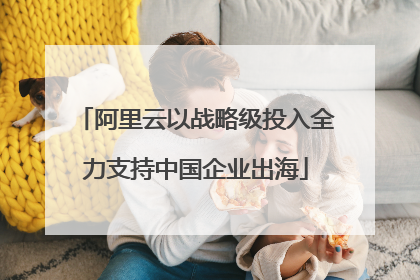 阿里云以战略级投入全力支持中国企业出海