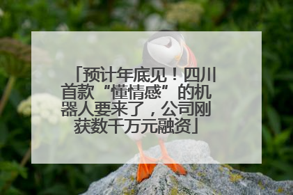 预计年底见！四川首款“懂情感”的机器人要来了，公司刚获数千万元融资