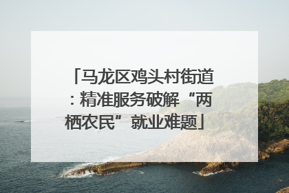 马龙区鸡头村街道：精准服务破解“两栖农民”就业难题