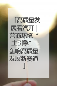 高质量发展看汽开｜营商环境“主引擎” 轰响高质量发展新赛道