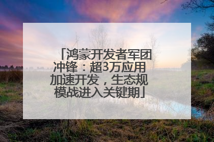 鸿蒙开发者军团冲锋：超3万应用加速开发，生态规模战进入关键期