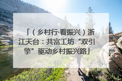 （乡村行·看振兴）浙江天台：共富工坊“双引擎”驱动乡村振兴路