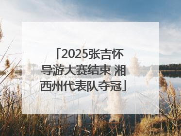 2025张吉怀导游大赛结束 湘西州代表队夺冠