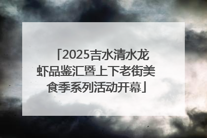 2025吉水清水龙虾品鉴汇暨上下老街美食季系列活动开幕