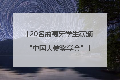 20名葡萄牙学生获颁“中国大使奖学金”
