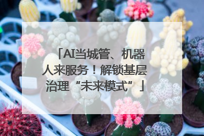 AI当城管、机器人来服务！解锁基层治理“未来模式”