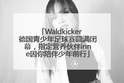 Waldkicker德国青少年足球赛圆满闭幕，指定营养伙伴inne因你陪伴少年前行